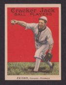 Trade card, USA, Cracker Jack Base Ball Players, 1914, type card, no 60, Zeidler, Chicago - Federals