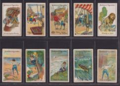Cigarette cards, Gallaher, Robinson Crusoe (set 100 cards) (end cards fair/ near gd, rest gen gd/