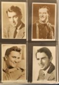Postcards, Cinema, a collection of 290+ male cinema star cards housed in a modern album with many