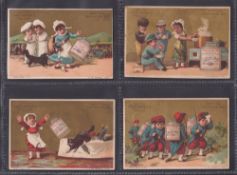Trade cards, Liebig, S43 Pictures of Children IV, 9 English, 1 German, 2 French versions (set 12
