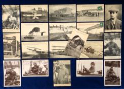 Postcards, Aviation, early French, Buc aerodrome, strange designs, Hydro Planes, USA June Bug,