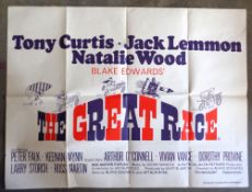 Cinema, Posters, 7 vintage folded quad posters to comprise The Odd Couple, The Great Race, Arthur,