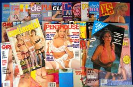 Glamour magazines, a collection of approx. 50 adult magazines, 1980's onwards, various titles inc.
