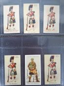 Cigarette cards & Postcards, Specialised collection of Military cards in 8 modern double postcard