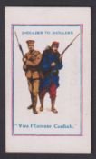 Cigarette card, S.H. Dawes, Army Pictures, Cartoons etc, type card, 'Shoulder to Shoulder' (gd) (1)
