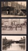 Postcards, Social History, RPs of Northampton, delivery flat cart Bridge Rd, Coronation Stores Off