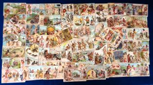 Trade cards, Thomas Holloway Ltd, Pictorial History of Sports & Pastimes of All Nations, 'X' size (