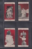 Cigarette cards, Phillips, Beauties 'PLUMS', plum front, 4 cards, ref. H186 picture nos 2, 8, 28 &