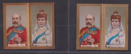 Cigarette cards, Imperial Tobacco Ltd, Coronation Folder, 2 cards both the same, but visibly