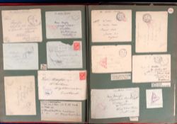Militaria, Censor and Post marks, approx. 460 mainly WW1 Military and Naval censor and post marks