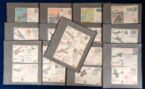 Militaria, Flown Covers, 55 mainly signed covers some RAF Escaping Society and many air show. Mainly