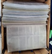 Cigarette card accessories, approx. 650 plastic sleeves to hold cigarette cards, nearly all appear