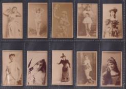Cigarette cards, USA, Allen & Ginter, Photographic Cards, Actresses, all with printed backs, '