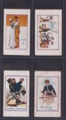 Cigarette cards, J.M. Brown, Army Pictures & Cartoons etc, four cards, Comrades in Arms (gd), 'Got