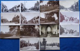 Postcards, Berkshire, a collection of approx. 14 cards of Bracknell, with 9 RPs inc. Warfield Park