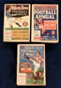 Athletic News Football Annuals, three editions, 1931-32, 1932-33 & 1933-35 (some slight marks,