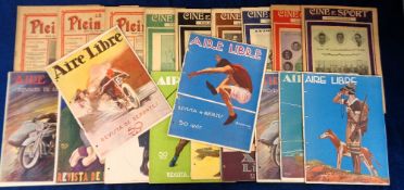 Foreign Sports Magazines, a collection of approx. 35 Foreign Magazines, all with good Football