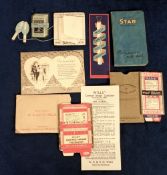 Tobacco advertising, Wills, selection of 7 giveaway, advertising items, two different Contract