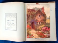 Ephemera, a 1938/9 trade catalogue of 'Private Greeting Cards' housing greetings cards, calendars,