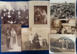 Ephemera, Military, various sized photos inc. Officers, Weddings, Nurse, Hospital Nurses and Wounded