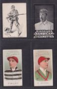 Cigarette cards, Kinnear 4 cards, A Gentleman in Khaki, Jockeys (2, without 'printed in England'