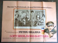 Cinema, Posters, 5 vintage folded quad posters to comprise Soft Beds, Hard Battles with Peter