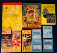 Watford FC, a collection of 10 books and booklets inc. 4 Watford Observer Football Handbooks for