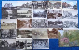 Postcards, Hampshire, a mixed selection of approx. 24 cards, with RPs of Foxlease Courtyard, Compton