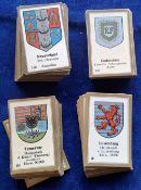 Cigarette cards, Abdulla German issue, Landerwappen Sammlung, 3 sets of cards, 1st series (1-110),
