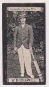 Cigarette card, Cigarette card, Clarke's, Cricketer Series, type card, no 5, W. Brockwell (gd) (1)