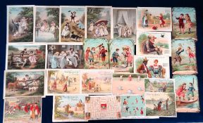 Trade cards, Van Houten, selection of 25 'XL' cards from various series, Child Studies (various