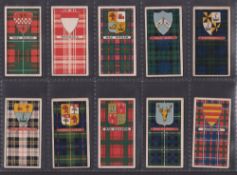Cigarette cards, J Duncan Scottish Clans, Arms of Chiefs (Green) 18/25 (8 fair/near gd, 10 gd/