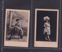 Cigarette cards, China, The Egyptian Cigarettes Manufacturing Co, Beauties (black & white), 'Ostrich