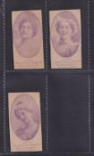 Cigarette cards, China, The Egyptian Cigarettes Manufacturing Co, Beauties, Mauve portraits in oval,