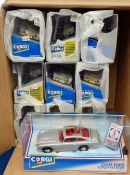 Model Cars, 10 Corgi James Bond Aston Martin 94060 boxed cars contained in original Corgi posting