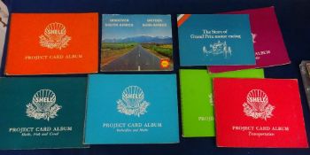 Trade cards, selection of cards contained in 8 Corner Mounted or Stuck in original albums