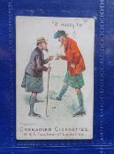 Cigarette card, Faulkner Golf Terms, 
