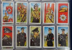 Trade cards, 12 complete sets including Tony Oliver German Uniforms, Gaycon Blue Lamp 1st and 2nd,