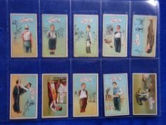 Cigarette cards, Godfrey Phillips First Aid series, green backs, set 25 cards (few fair, generally