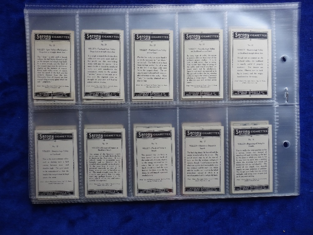 Cigarette cards, Churchman Lawn Tennis smaller sized, set 50 cards (8 cards numbers 1 2 3 4 26 27 28 - Image 3 of 3