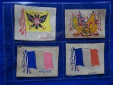 Cigarette card silk issues, Anstie 4 x XL sized issues , 1 Royal Standards & 3 Flags (2 Flags are