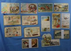 Trade cards, Suchard, 47 cards, 2 complete sets of 12 cards series 251 & 252 , part set of 12