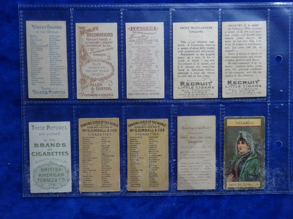 Cigarette cards, Overseas issuers, selection 27 cards including Kinney, Duke, Allen & Ginter, - Image 2 of 5