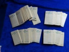 Cigarette card silks, J Wix Kensitas Flowers 1st series (small size printed folder back), set 60