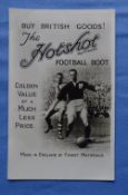 Trade card postcard, Football, Hot-Shot Football Boot real photographic advertising postcard,