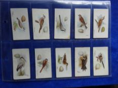 Cigarette cards, Lambert & Butler Birds & Eggs, set 50 cards (gen gd a few fair)