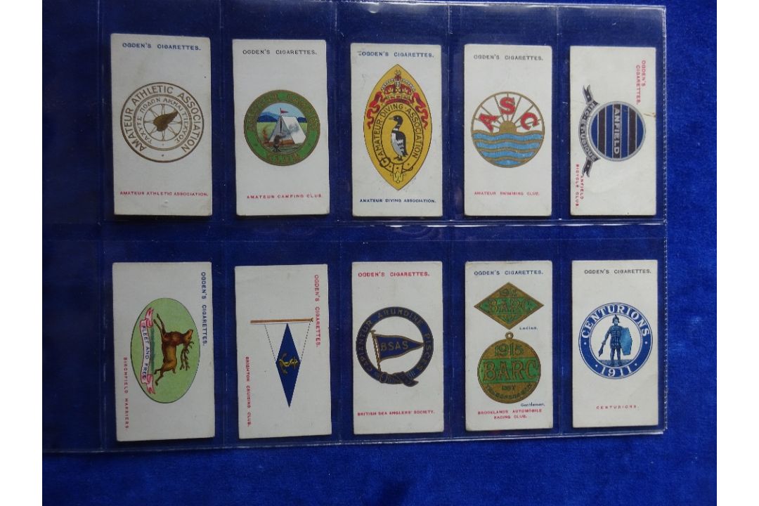 Cigarette cards, Ogden's Club Badges, set 50 cards (gen gd a few slightly lower) - Image 1 of 2