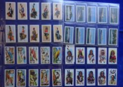 Trade cards, 7 sets, GP Tea (3) American Indian Tribes, Science, Dogs Heads, Golden Grain (4),