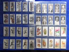 Cigarette cards, Ogden's 6 complete sets, Flags & Funnels (fair), Dogs, Construction Railway Trains,