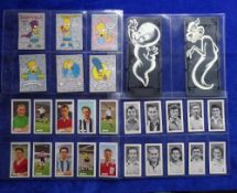 Trade cards, 8 sets, Topps Simpsons Stickers only no cards, Kelloggs (2), Casper, Dandy / Beano
